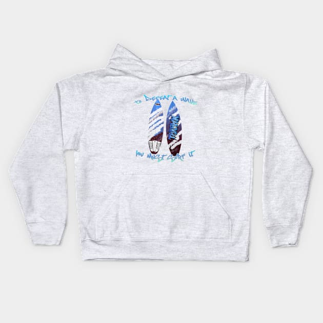 SW Thrawn Blue-Burgundy Surfboard Style v2 Kids Hoodie by #StarWars SWAG 77 Style